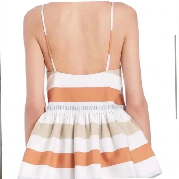 Tanya Taylor Desert Stripe Maura Peplum Top - Picture 5 of 7